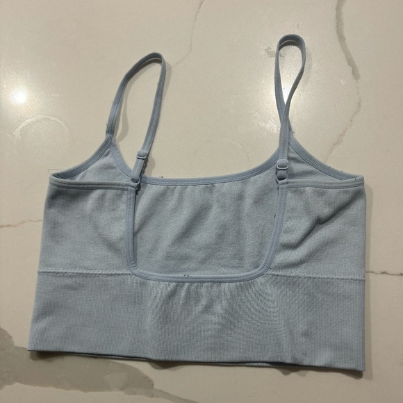 Garage:Cropped Light Blue Tank Top - Picture 3 of 4